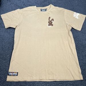 Super Massive Shirt Mens L Tan Bunny Beyond Reality Graphic Streetwear Tee
